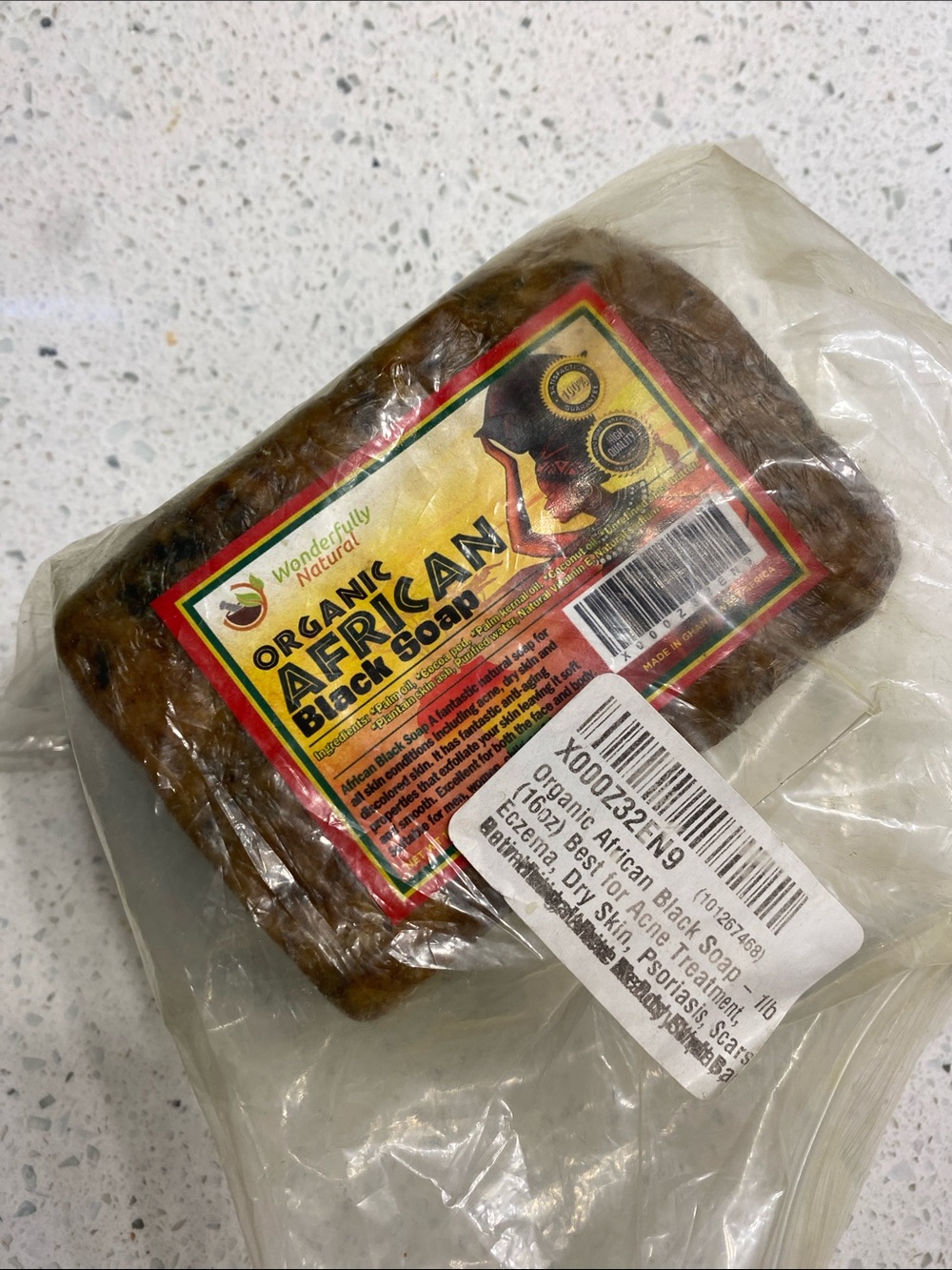 Organic African Black Soap Brand New 1lb.